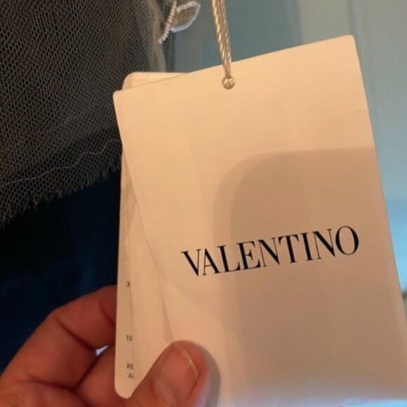 Valentino Ricamato Embellished Blouse champaign colored size 6 - Picture 8 of 9